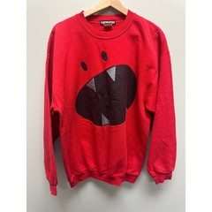 Fully Laced Red Monster Graphic Crewneck RAH! Sweatshirt Adult Large Vintage