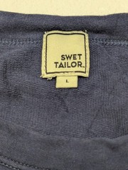 Sweat Tailor Men’s Blue Solid Crew Neck Long Sleeve Pullover Sweatshirt Size L