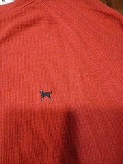 The Black Dog Men’s Thermal Long Sleeve Crew Neck Shirt Sz XL Burnt Orange