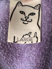 RipNDip – Nermal Purple Tie Dye Acid Wash Psychedelic Mushroom Hoodie – Size Med