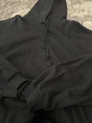 Kanye West Yeezy HD-01 Black No Print Blank Hoodie Sweatshirt Size 2