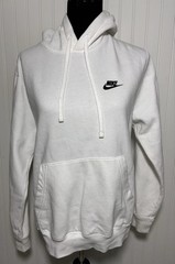 Nike Hoodie Fleece White Men’s Size Small Kangaroo Pockets Sweatshirt Athletic