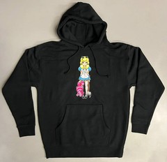 Hook Ups Skateboards Hoody Evil Alice Black