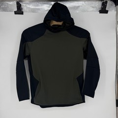 Under Armour ColdGear Reactor Hoodie Mens XL Olive Green Black Pullover Fleece
