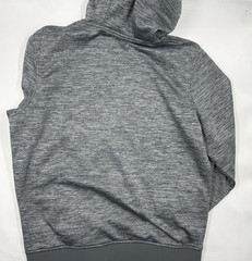 Under Armour Hoodie Mens M Gray Pullover Fleece Hooded Pockets Zip Logo