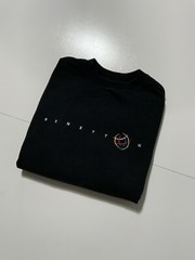 Vintage United Colors Of Benetton Script Embroidered Black Crewneck Sweatshirt L
