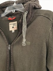 Vintage Y2K Triple Five Soul Hoodie Size Small Men Full Zip Army Green 2000s