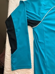 Under Armour LARGE 1/4 Zip Mens Blue Regular All Season Gear RUN Lightweight
