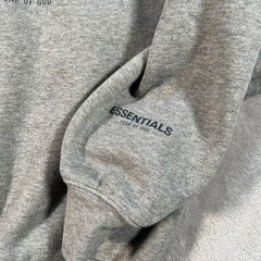 Fear of God Essentials Mock Neck Sweatshirt Gray Logo Pullover Unisex XXS