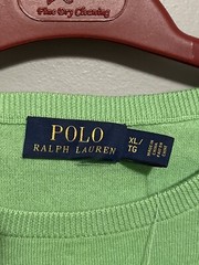 NWT Polo Ralph Lauren Spring Lime Sweatshirt Green Size XL Long Sleeve (B241)