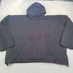 Yeezy Gap Hoodie Mens Large Black Polar Fleece Padded Kanye West Balenciaga Ye