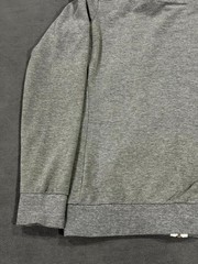 Reflex Hoodie Mens Medium Heather Gray Cotton Stretch Ribbed Trim Full Zip