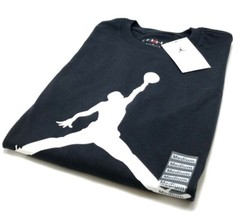 *NEW* Men’s NIKE AIR JORDAN JUMPMAN PRINT CREW T SHIRTS BLACK (CJ0921 011)