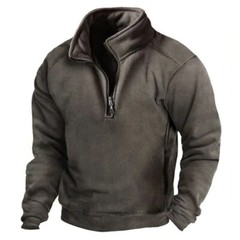 Warm Tactical Hooded Sweatshirt for Men Long Sleeve Pullover Training Sweatshirt