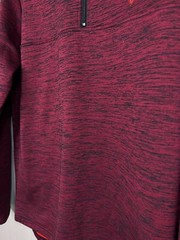 American Fighter Premium Mens SWEATSHIRT M Quarter Zip Pullover Red Black NEW