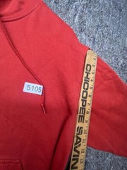 Adidas Mens Sweatshirt Hoodie Red Cotton Polyester Knit Logo L