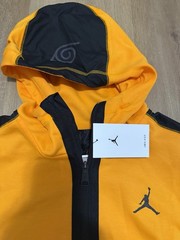 Jordan x Naruto Shippuden Naruto Uzumaki Colorblock Full Zip Hoodie M