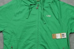 LRG Hoodie Mens Small Green Full Zip Sweatshirt Logo Pockets Cotton NWT J063001