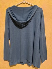 One World 2XL Hoodie Pullover boho, peacock feather design Glitter Rhinestones