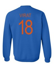 Cricket India Jersey Style Virat 18 Unisex Crewneck Sweater