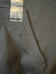 Nike Sportswear Club Black Cotton Polyester Long Sleeve Full Zip Hoodie Small