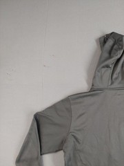 Sport Tek Men Sweatshirt XL Gray Hoodie 100% Polyester Pockets Logo Pullover