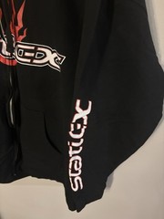 Static-X 20th Anniversary Black Fleece Zip Up Hoodie Band Graphic Wayne Static