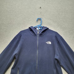 The North Face Men Hoodie M Navy Logo Embroidery Fleece Activewear Gorpcore