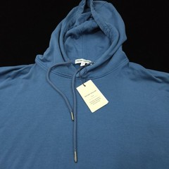 Peter Millar GOLF Hoodie Sweater -M- Slate Blue STRETCH Crown Comfort MODAL