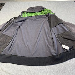 Specialized Hoodie Mens Large Gray Relaxed Fit Full Zip Cycling Bike Waffle Knit