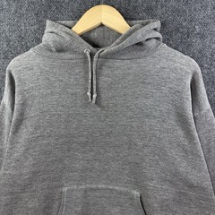 VTG 70s Sportswear Raglan Hoodie Sweatshirt L Gray Tri Blend Made In USA Rayon