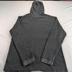 Quiksilver Gray Thermal Waffle Knit Pullover Hoodie