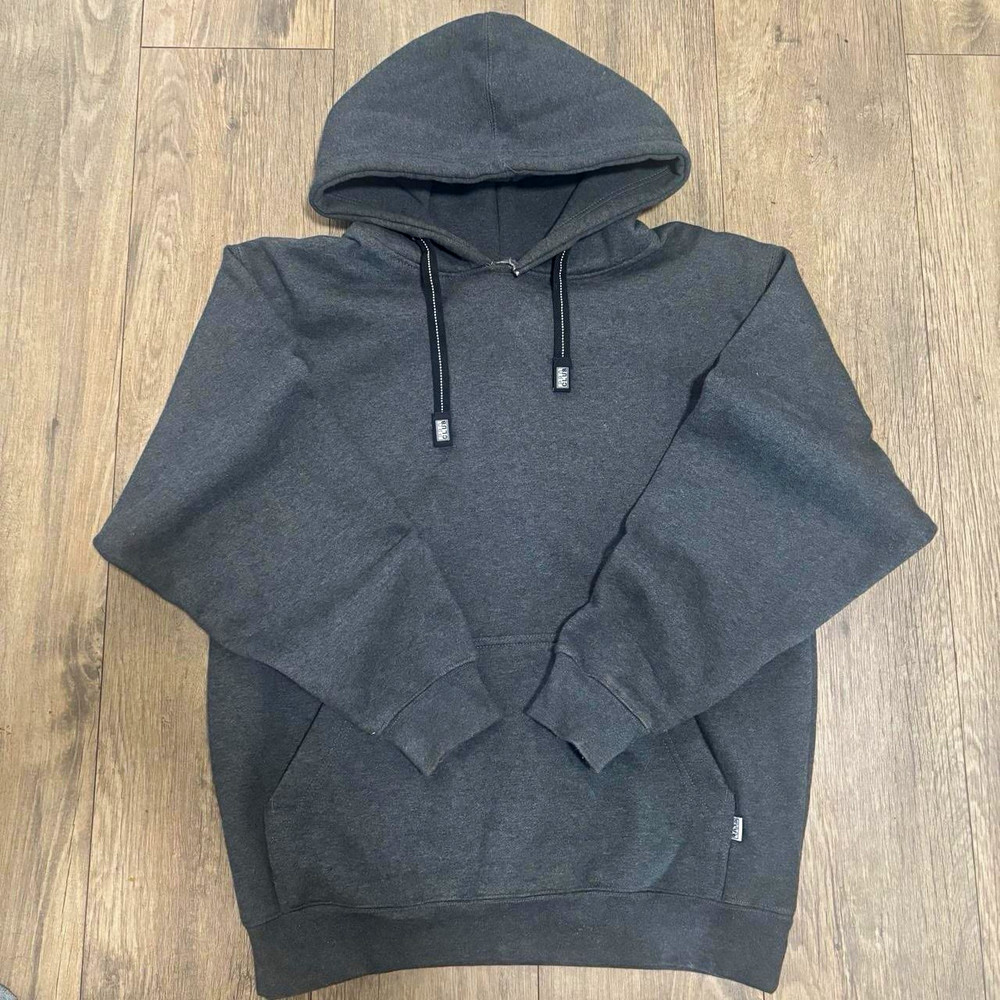 Pro Club Heavyweight Gray Fleece Pullover Hoodie Men’s M Solid Cotton Blend