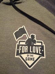 Baseballism Hoodie Men’s Medium Gray Blue Baseball Love Of The Game Long Sleeve