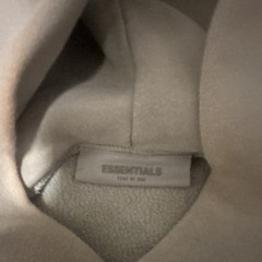 Essentials Fear of God Essentials Gray XS Pullover Fleece Hoodie Logo Pockets
