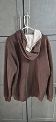 Y2K Quiksilver Full Zip Hoodie (Brown Spellout Surf Graphic) XL
