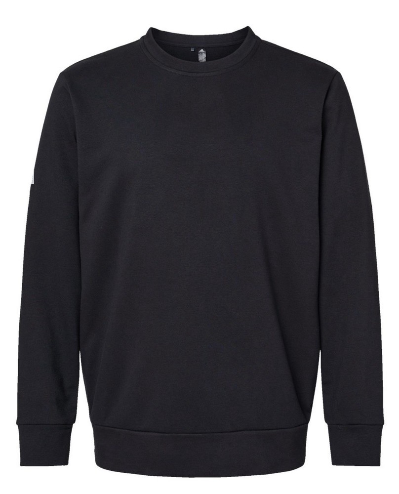 NEW Adidas A434 Unisex Black Fleece Crewneck Golf Sweatshirt – 2XL – 50% Off