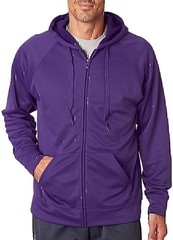 Jerzees Men’s Hoodie Sweatshirt NuBlend Moisture Management Full Zip Fleece