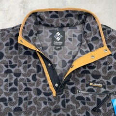 COLUMBIA Men’s 2XL Helvetia II Printed Half Snap Fleece Pullover Geometric NWT