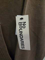 No Boundaries Men’s XS Oversize Hoodie Hooded Sweatshirt BROWN #10726