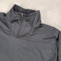 Nike Dri-Fit Mock Neck 1/4 Zip Black Pull Over Golf Sweatshirt Mens Size Large
