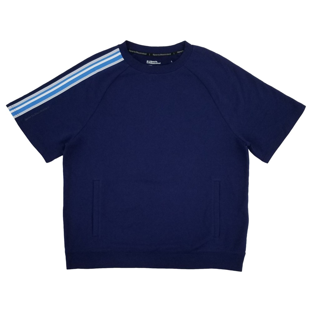 Sports Illustrated Mens Blue Sapphire Short Sleeve Crew Neck Sweatshirt