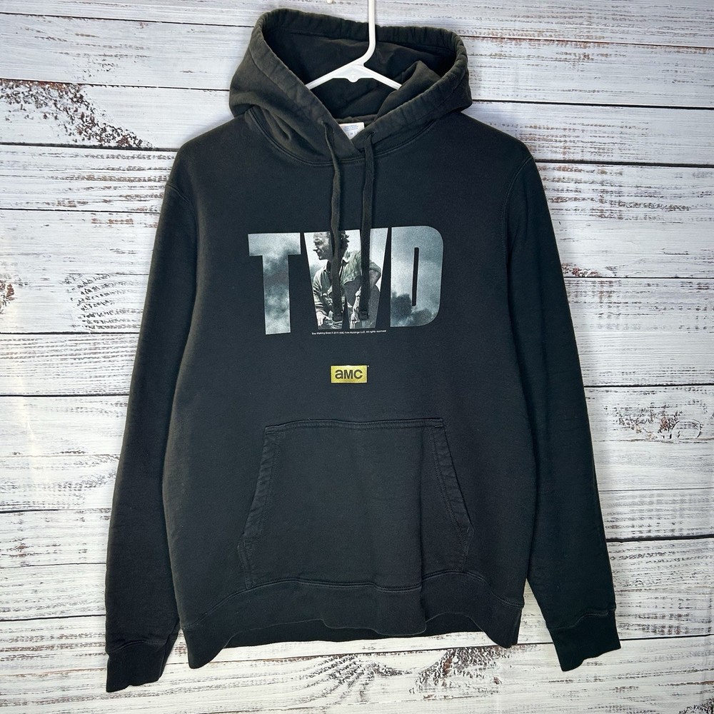 TWD The Walking Dead TV Show Promo Pullover Hoodie Sweatshirt Black Men’s Small