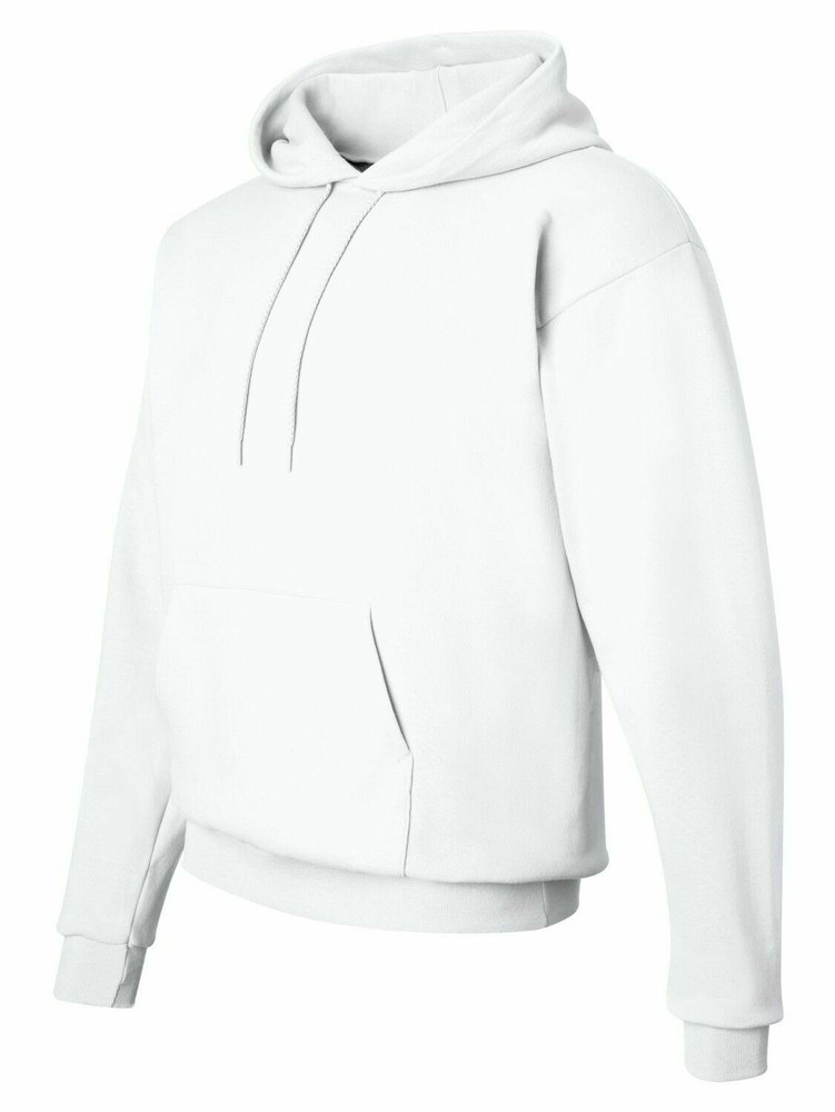 Hanes ComfortBlend EcoSmart Pullover Hoodie Sweatshirt! – White – Large!