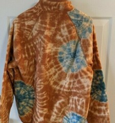 NEW J Crew Fleece Pullover Sweatshirt Mens MEDIUM Polar Orange Colorful $148
