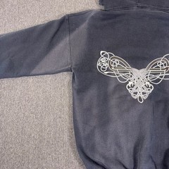 Celtic 3 Sided Trinity Knot Black White Hoodie Sweater Adult Large