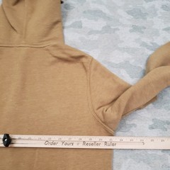 The North Face Sweatshirt Mens Medium Tan Hooded Pockets Long Sleeve Outdoors