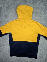 Nike Therma Pullover Color Block Hoodie Navy Blue Yellow Men’s Medium