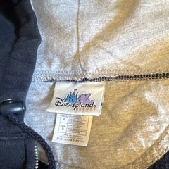 Disneyland Resort Blue Full Zip Hoodie Mickey Mouse Embroidered Fleece S
