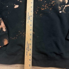 Morgan Wallen I’m The Problem Tour 2025 Hoodie Black Bleach Tie Dye Fire Large